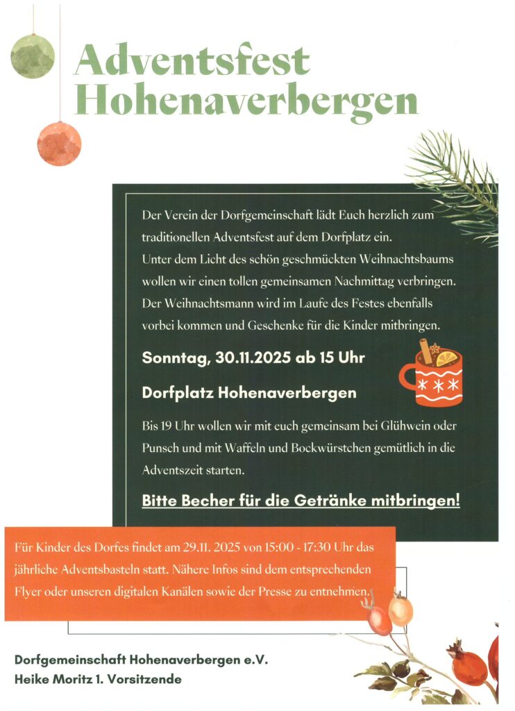 Adventsfest Hohenaverbergen 2025